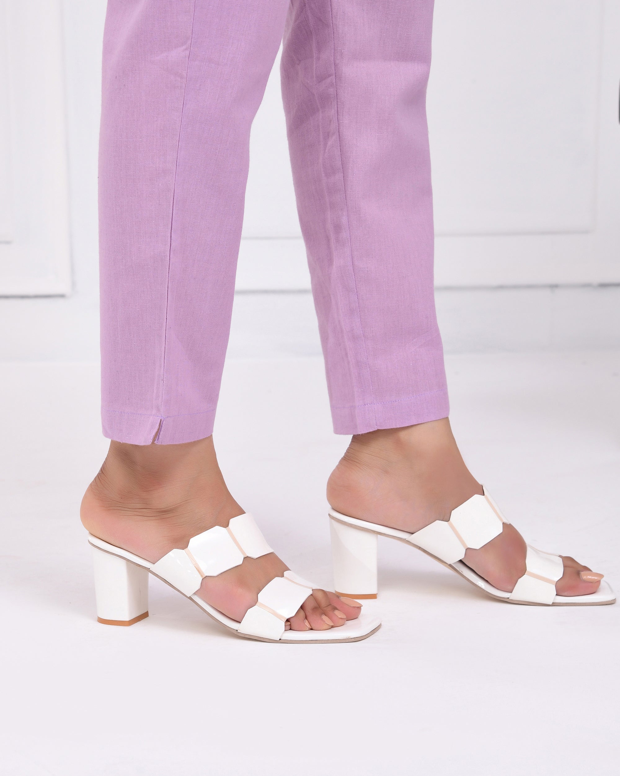 Lilac Airy Linen Pants