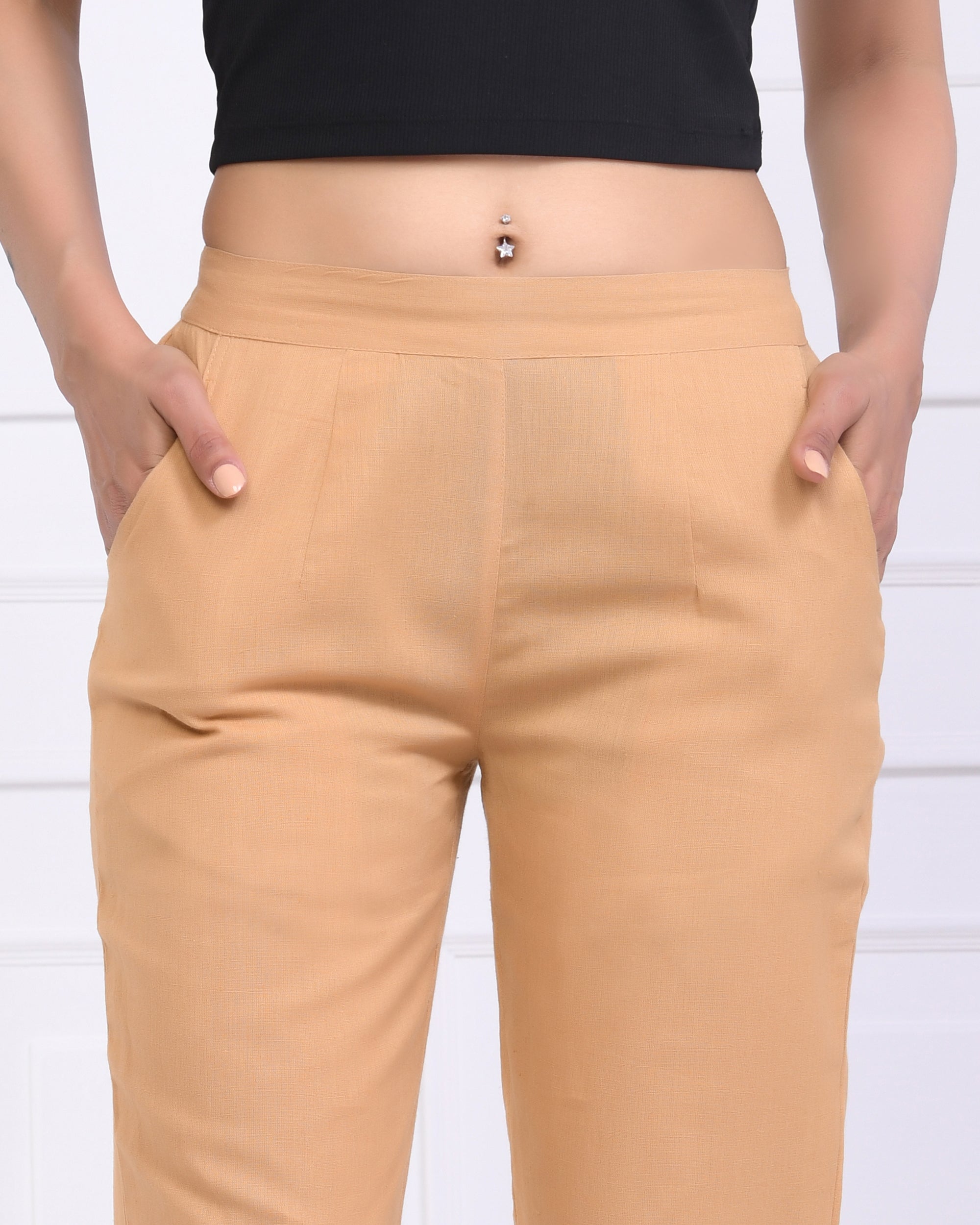 Light Brown Airy Linen Pants