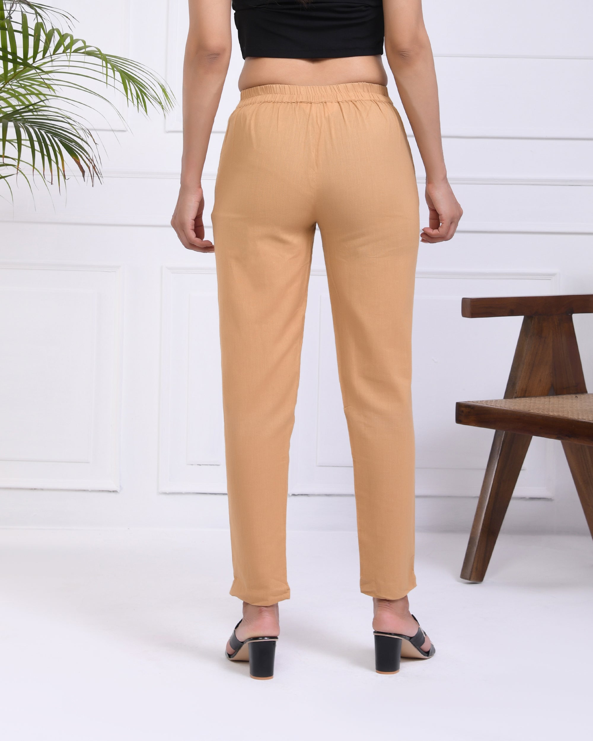 Light Brown Airy Linen Pants