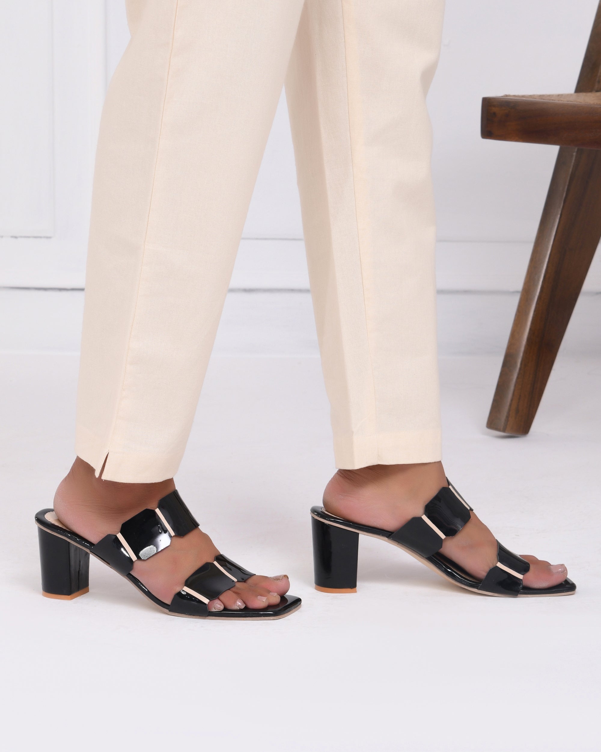 Suede Beige Cotton Pants