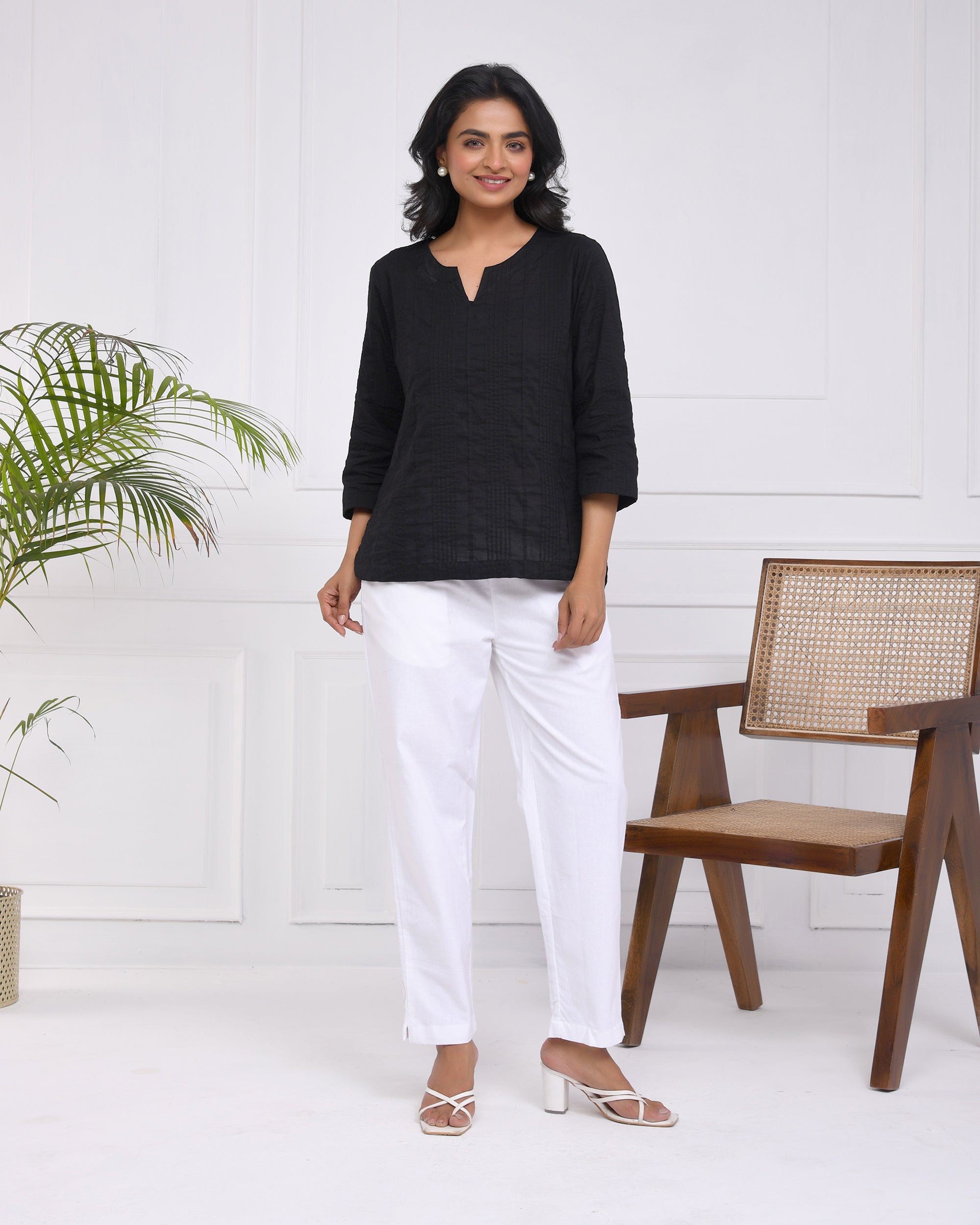 Snow White Cotton Pants