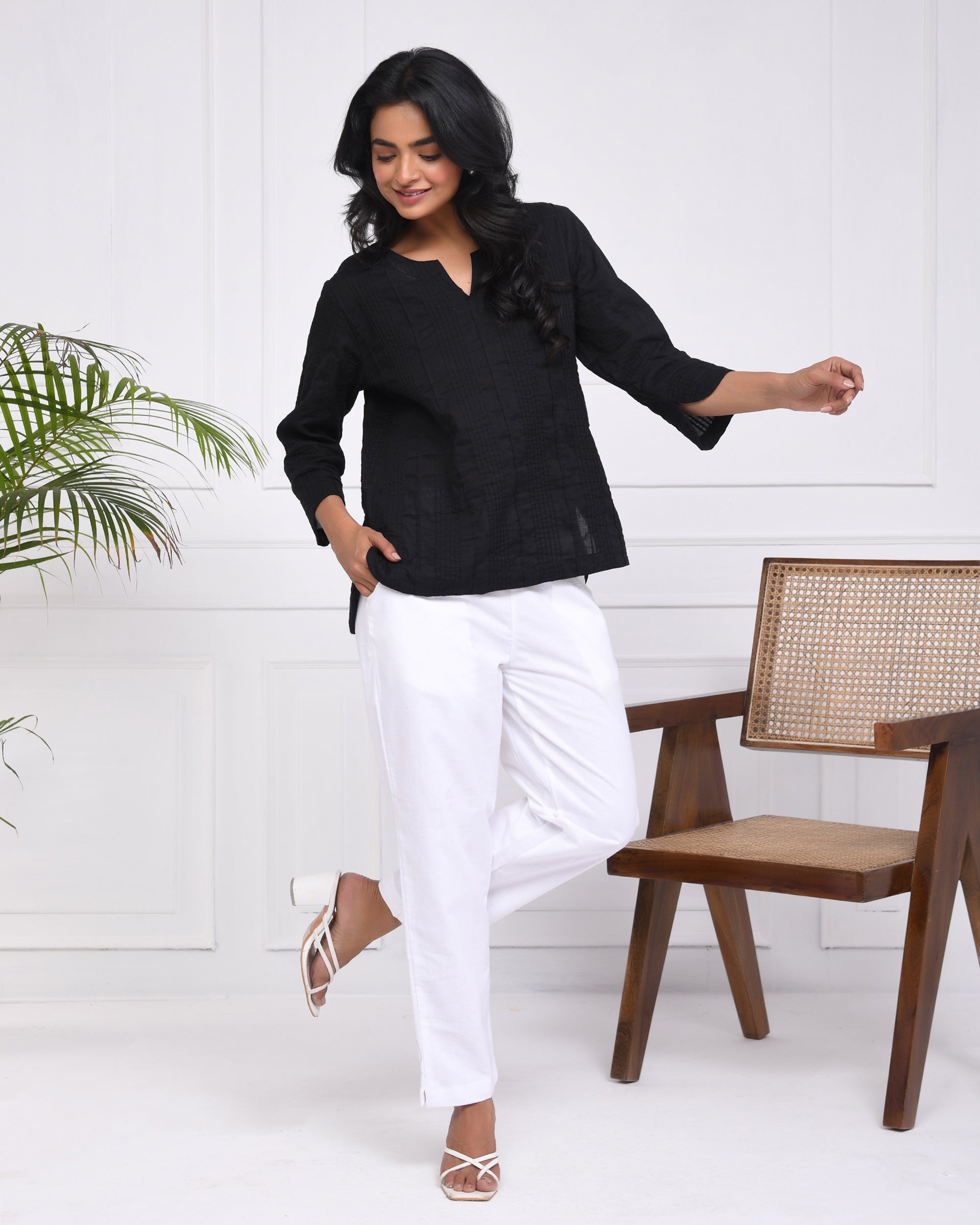 Snow White Cotton Pants