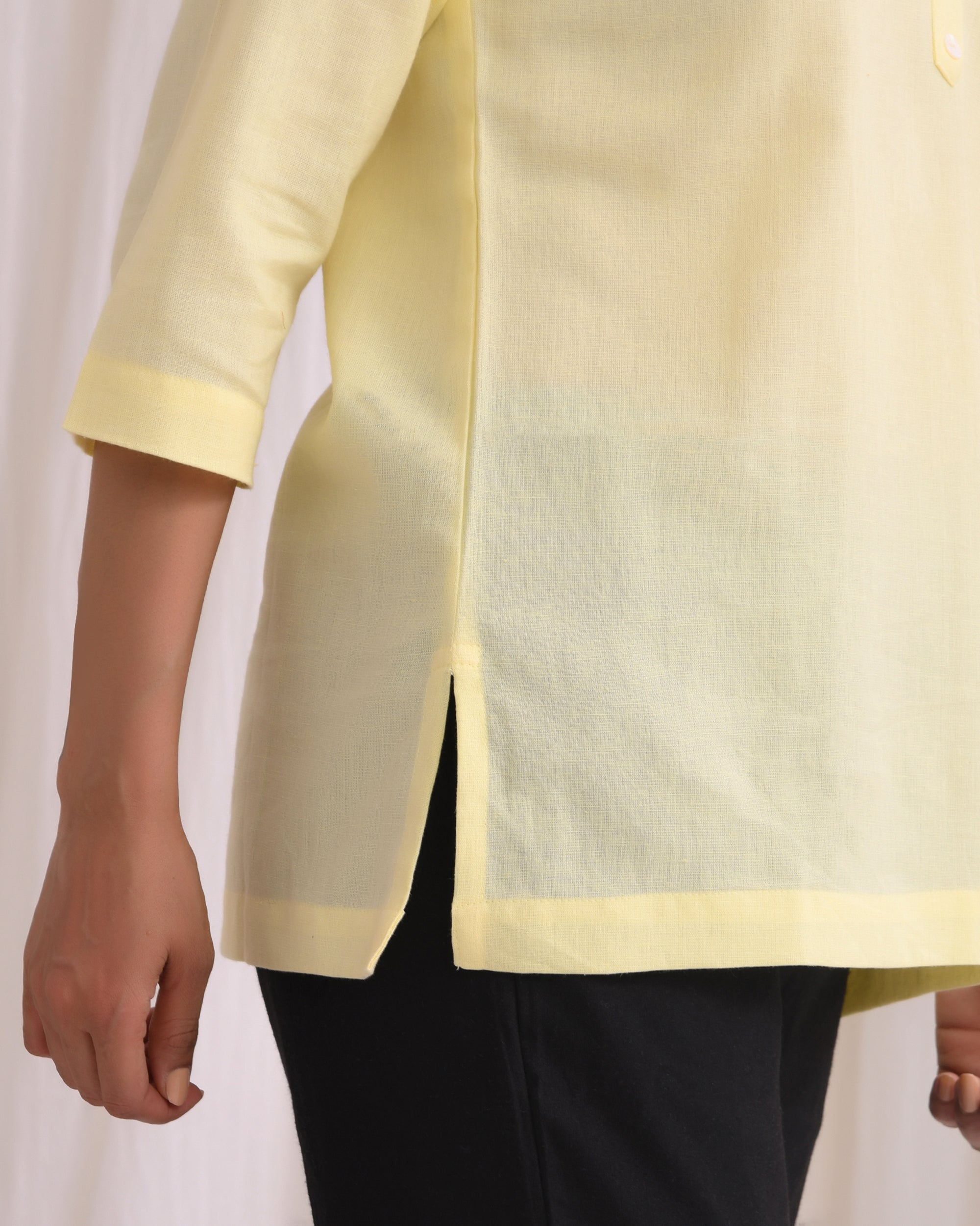 Lemonade Airy Linen Short Kurta