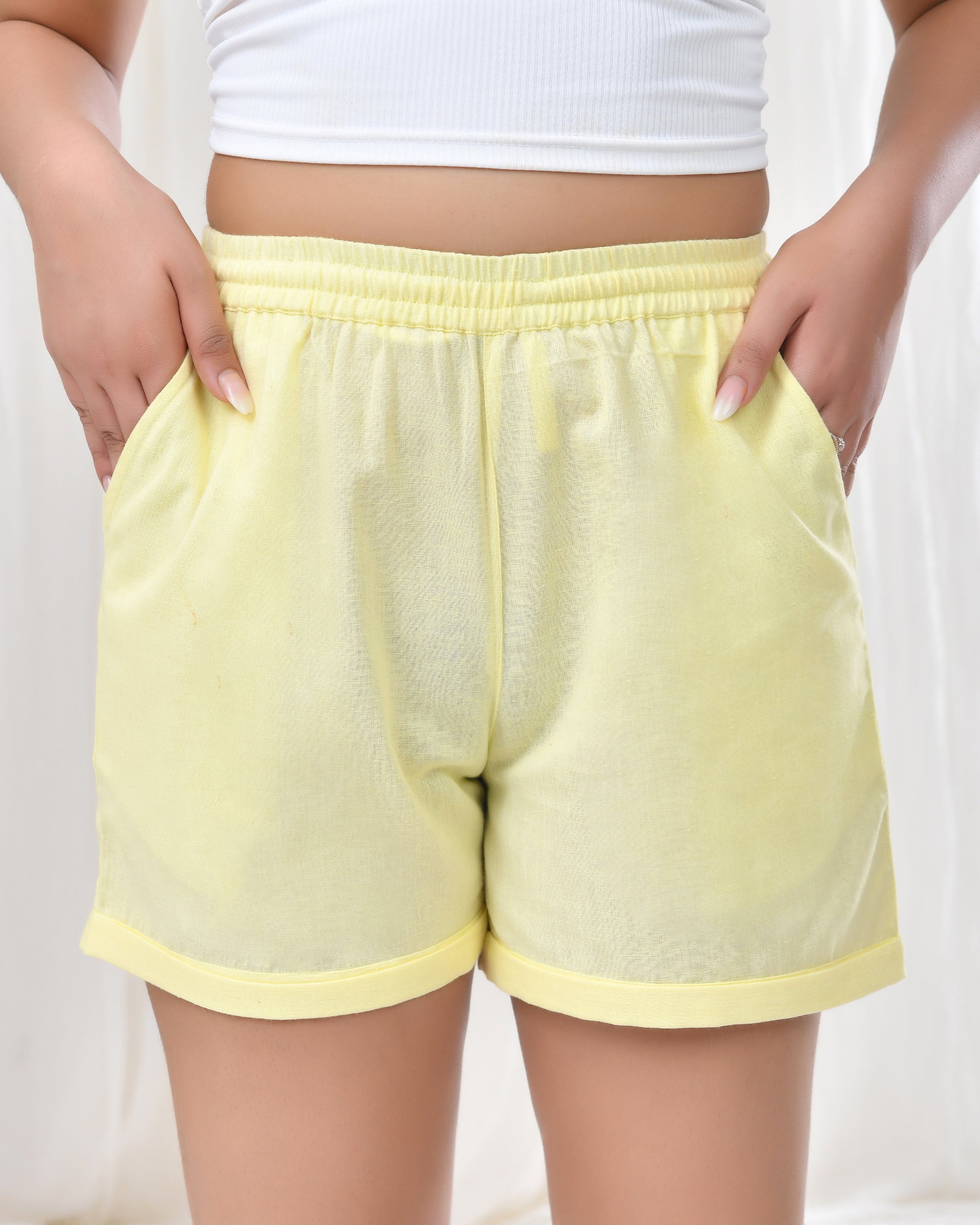Lemonade Airy Linen Shorts
