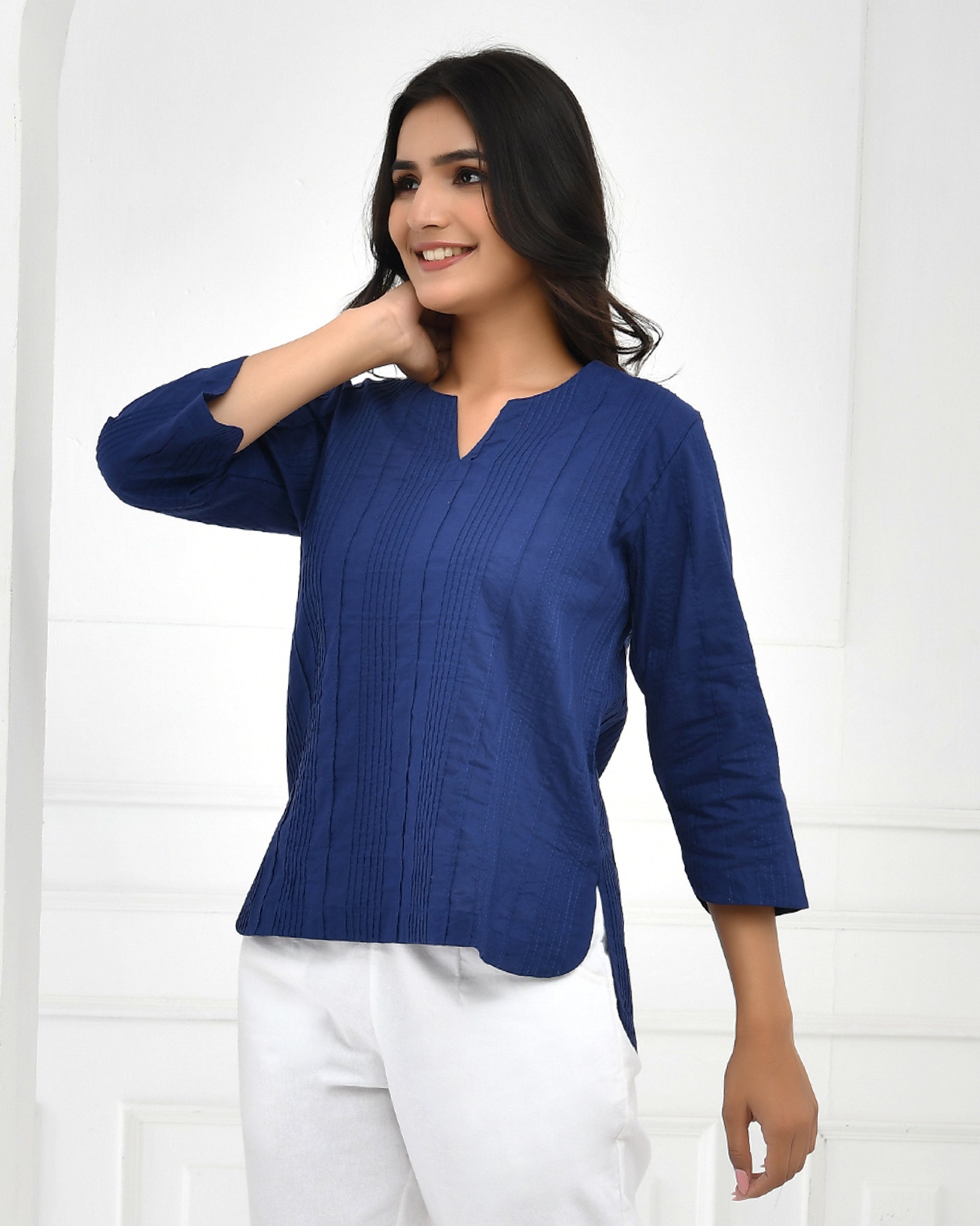 Royal Blue Everyday Cotton Top