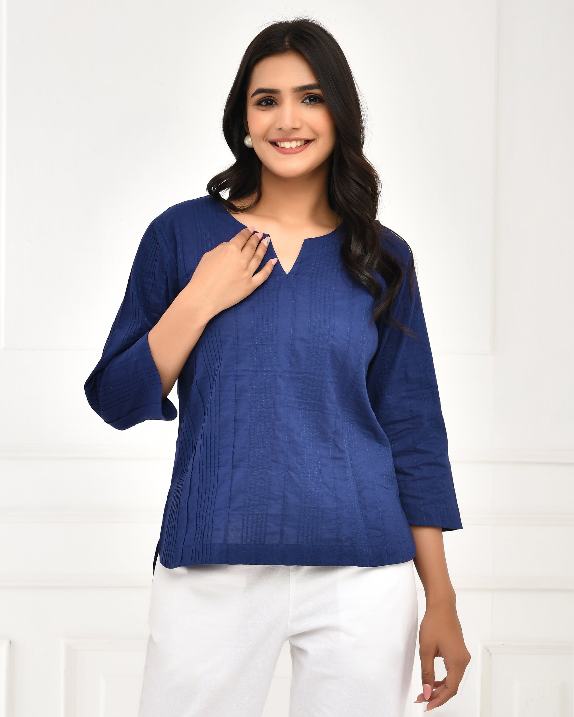 Royal Blue Everyday Cotton Top