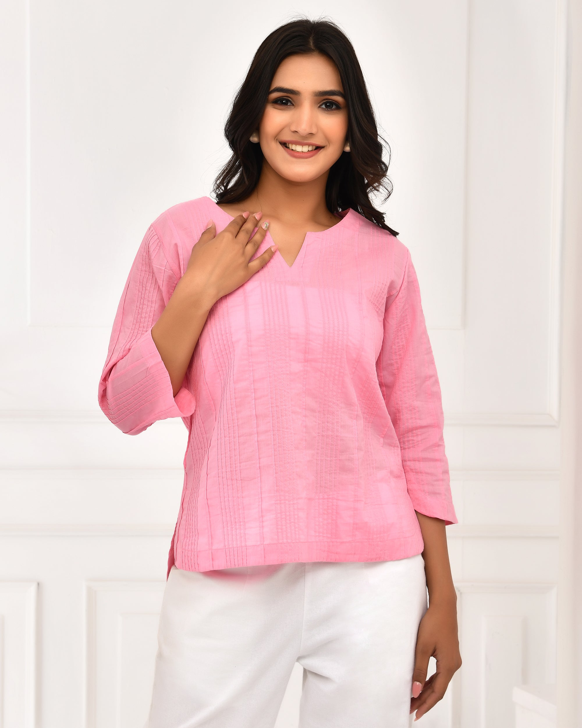 Baby Pink Everyday Cotton Top