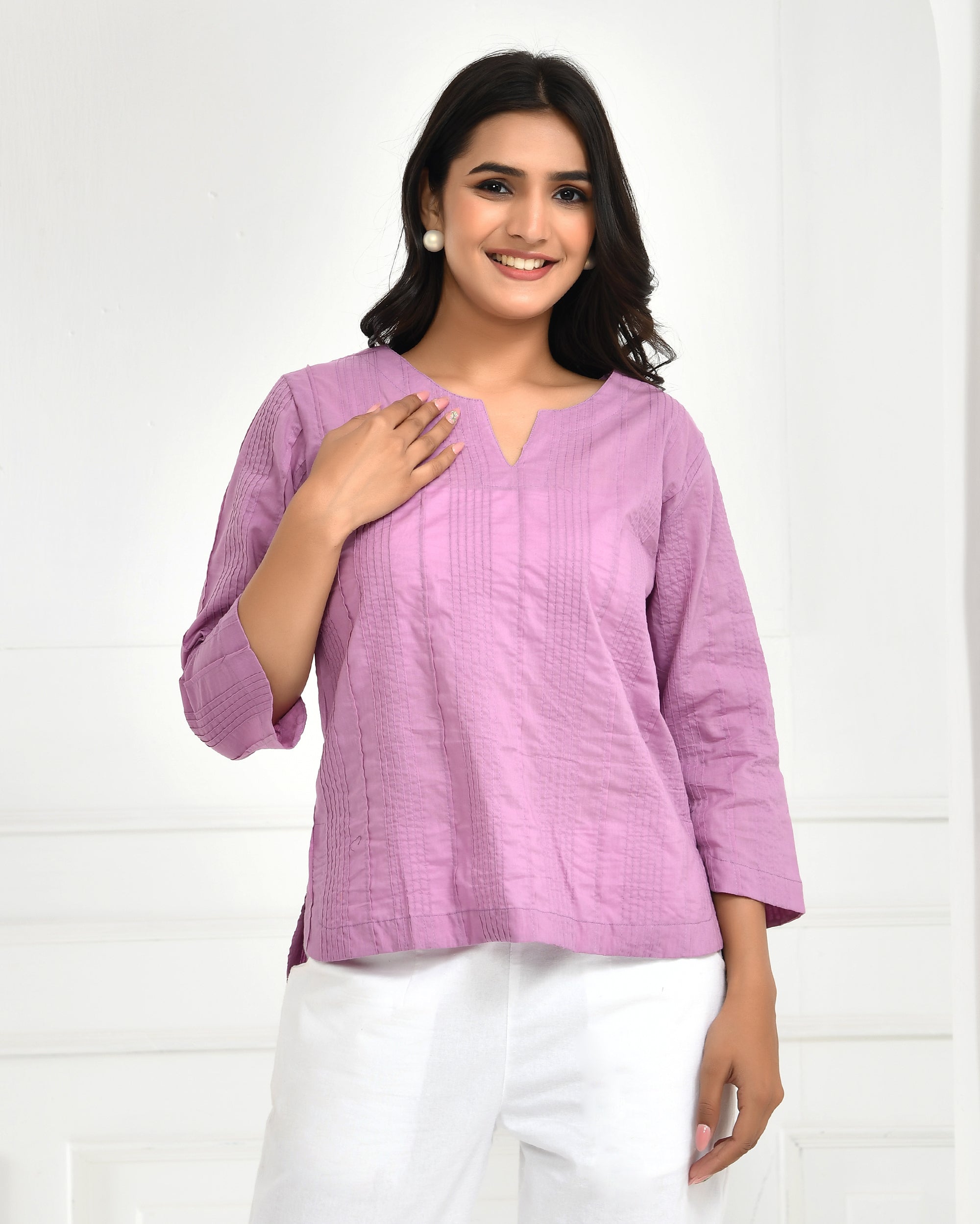 Lilac Everyday Cotton Top