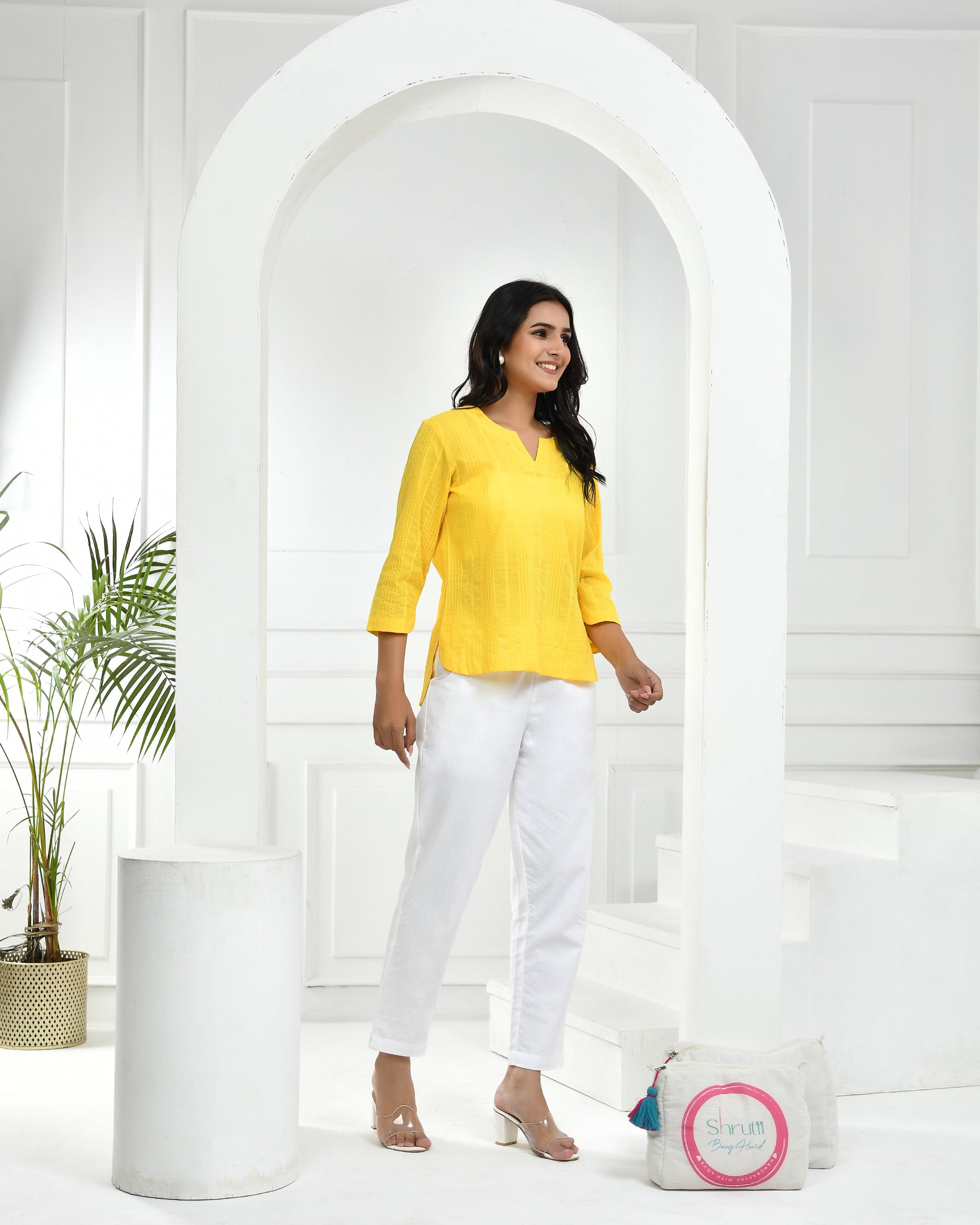 Yellow Everyday Cotton Top