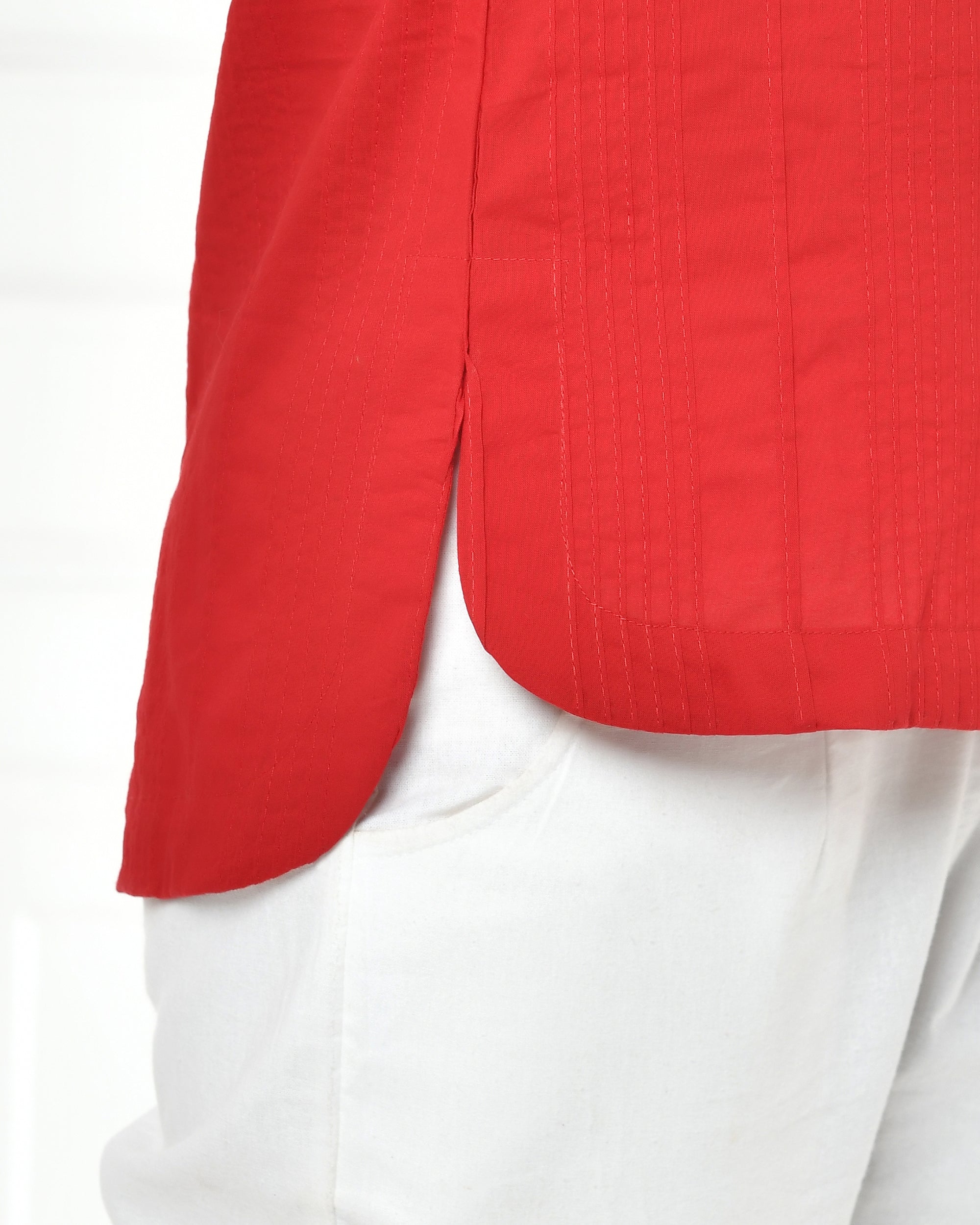 Cherry Red Everyday Cotton Top