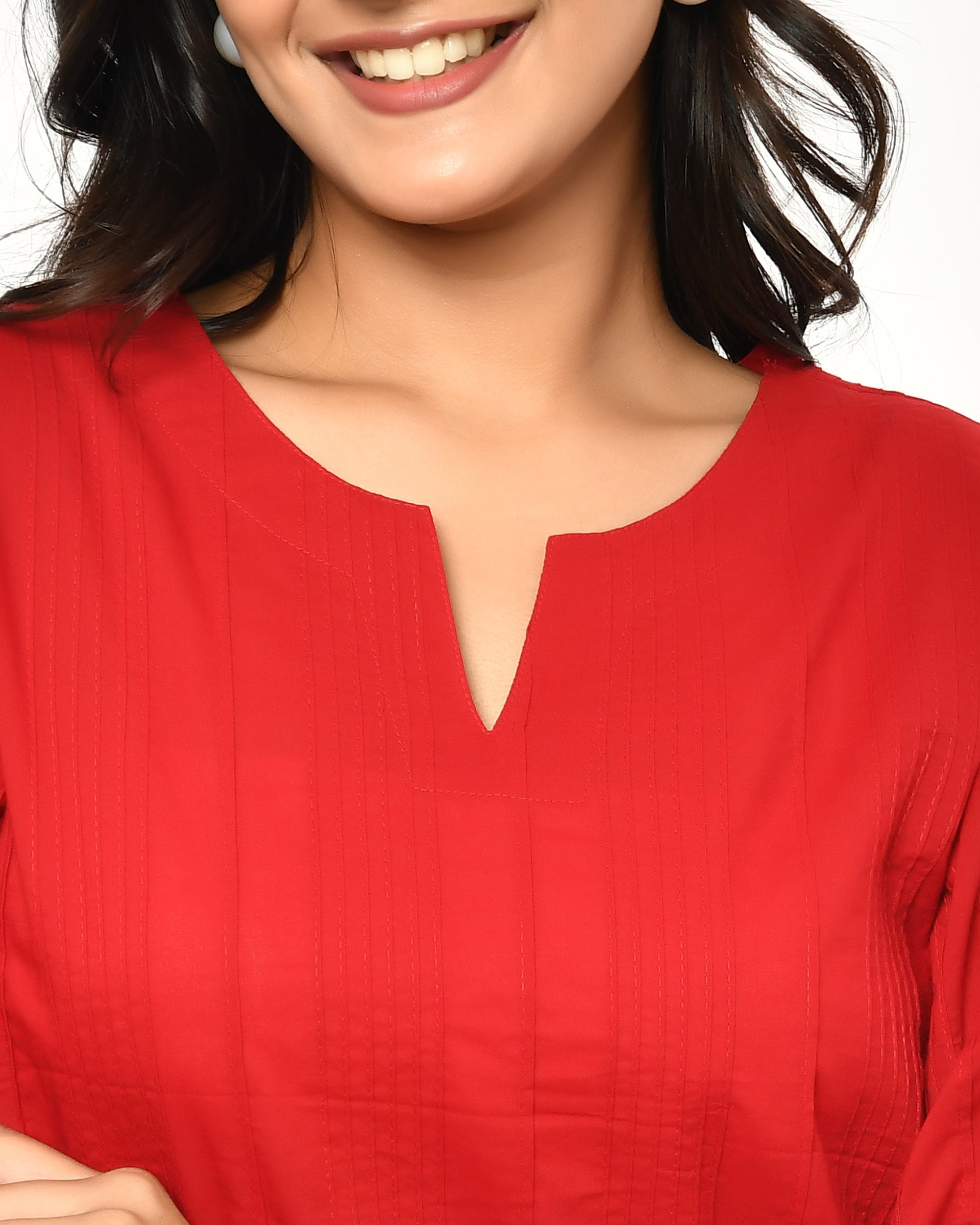 Cherry Red Everyday Cotton Top