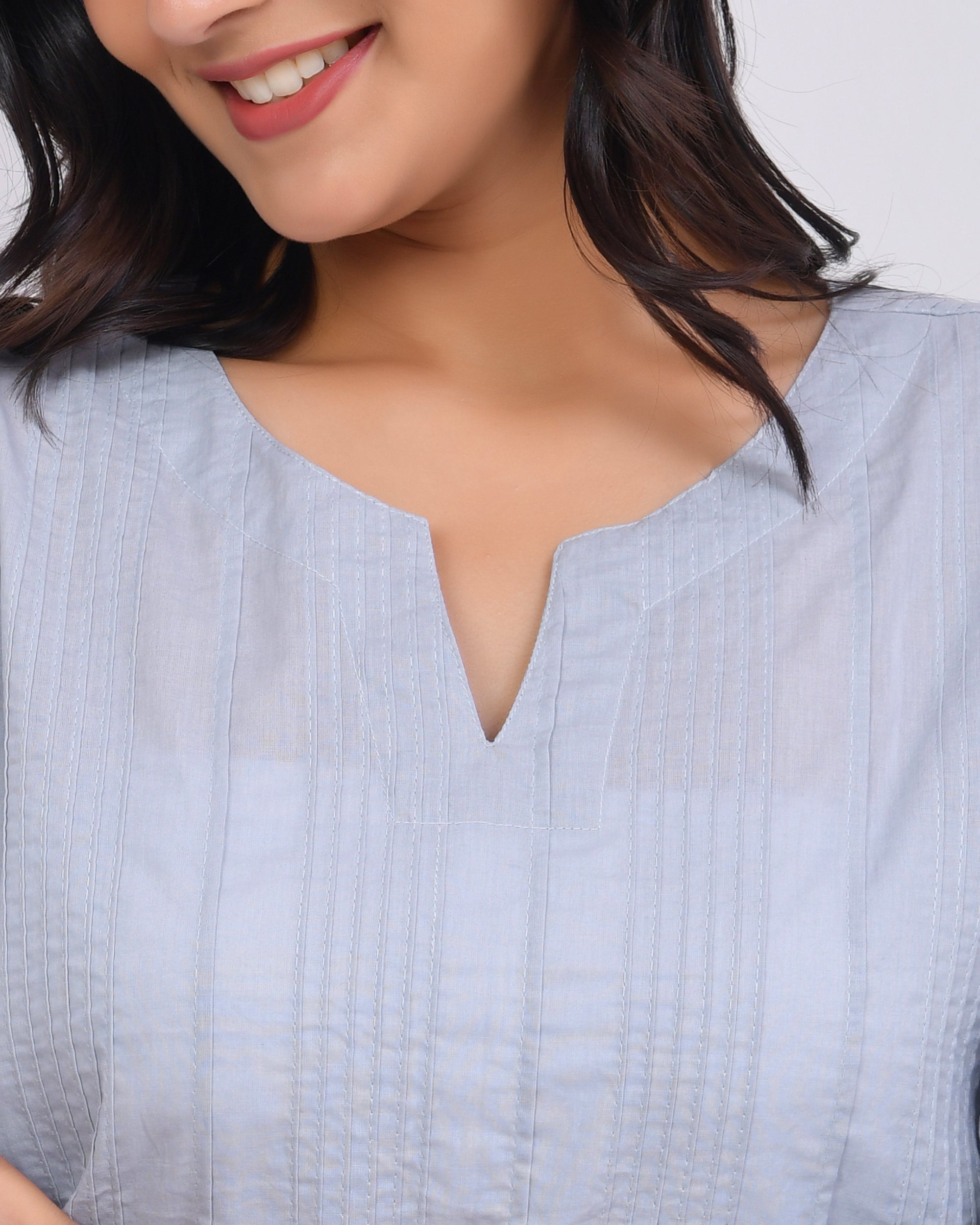 Light Grey Everyday Cotton Top