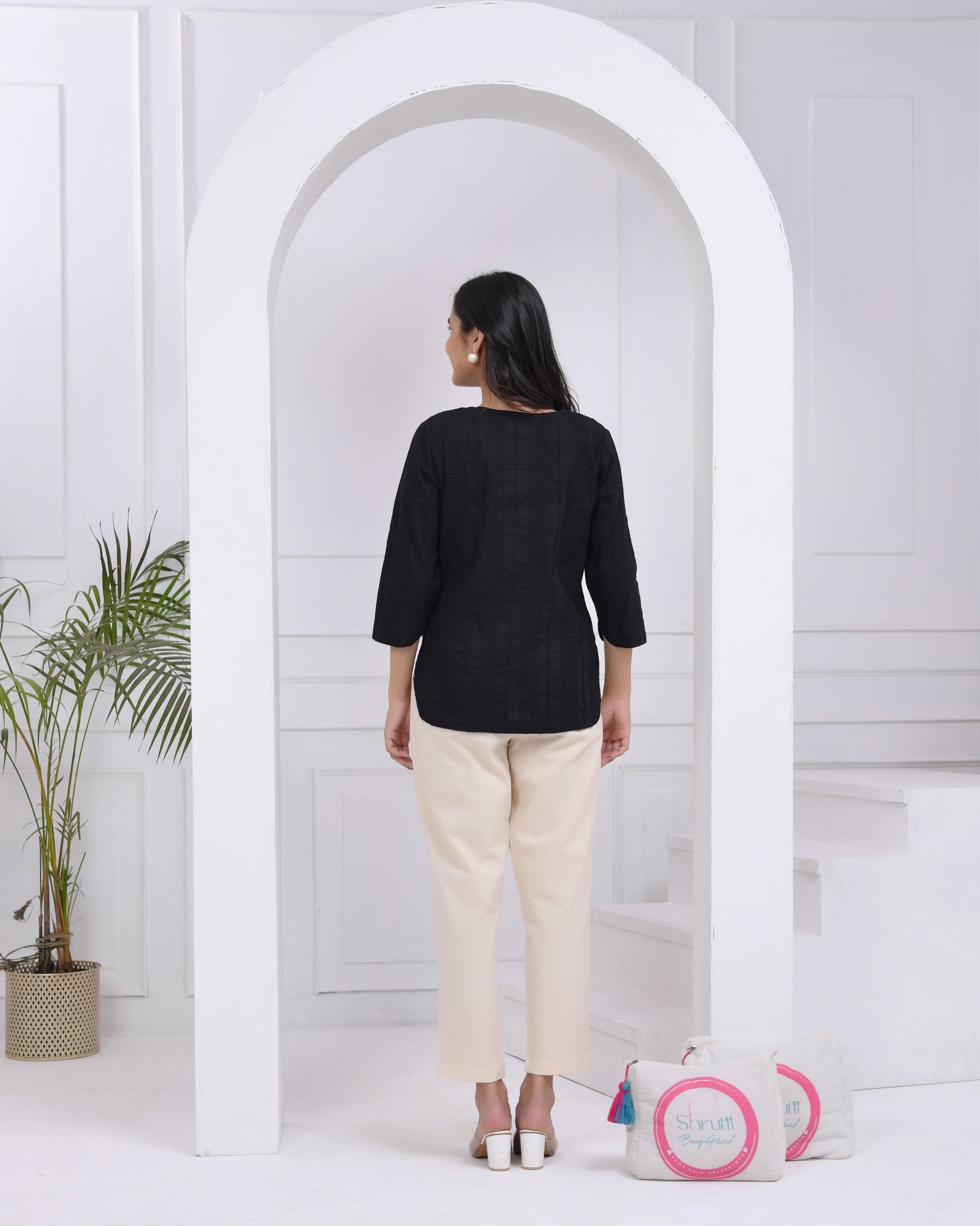 Kohl Black Everyday Cotton Top