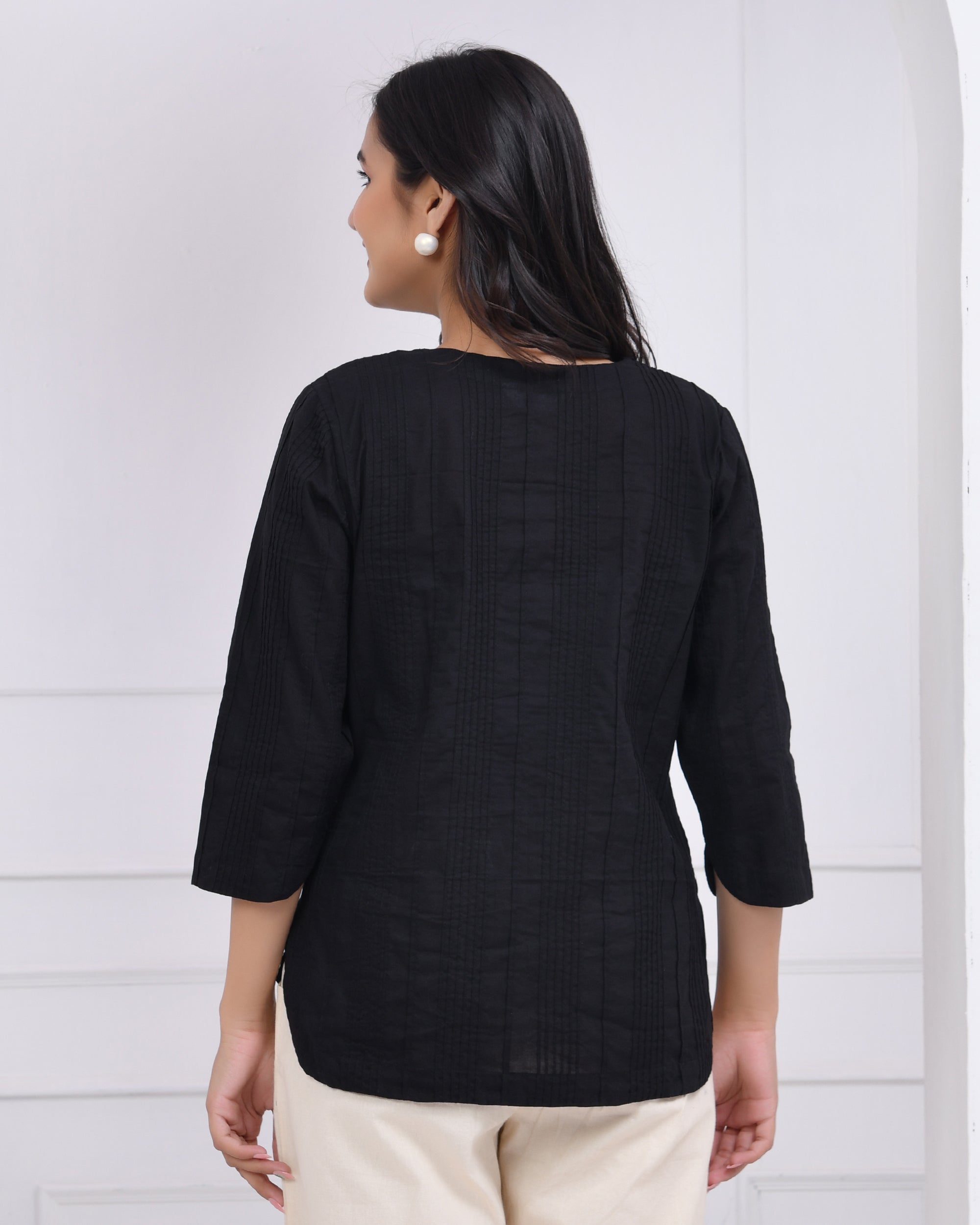 Kohl Black Everyday Cotton Top