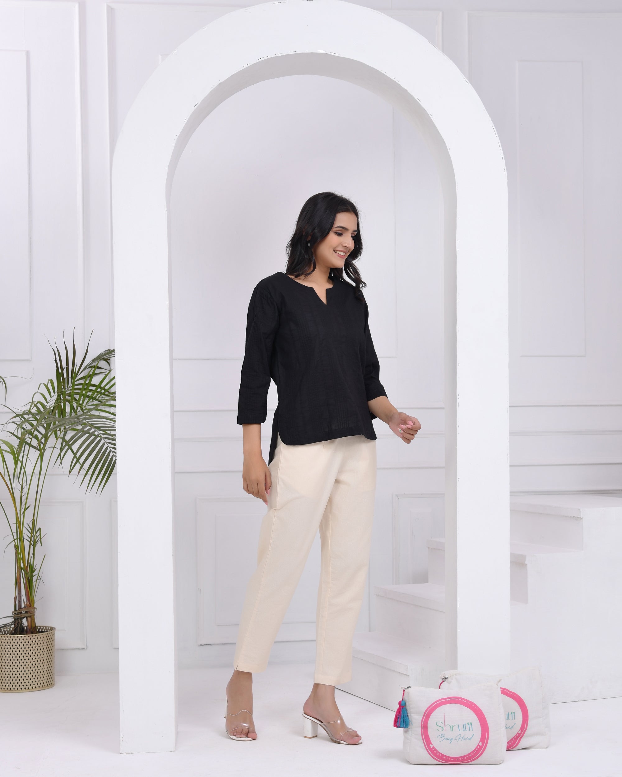 Kohl Black Everyday Cotton Top