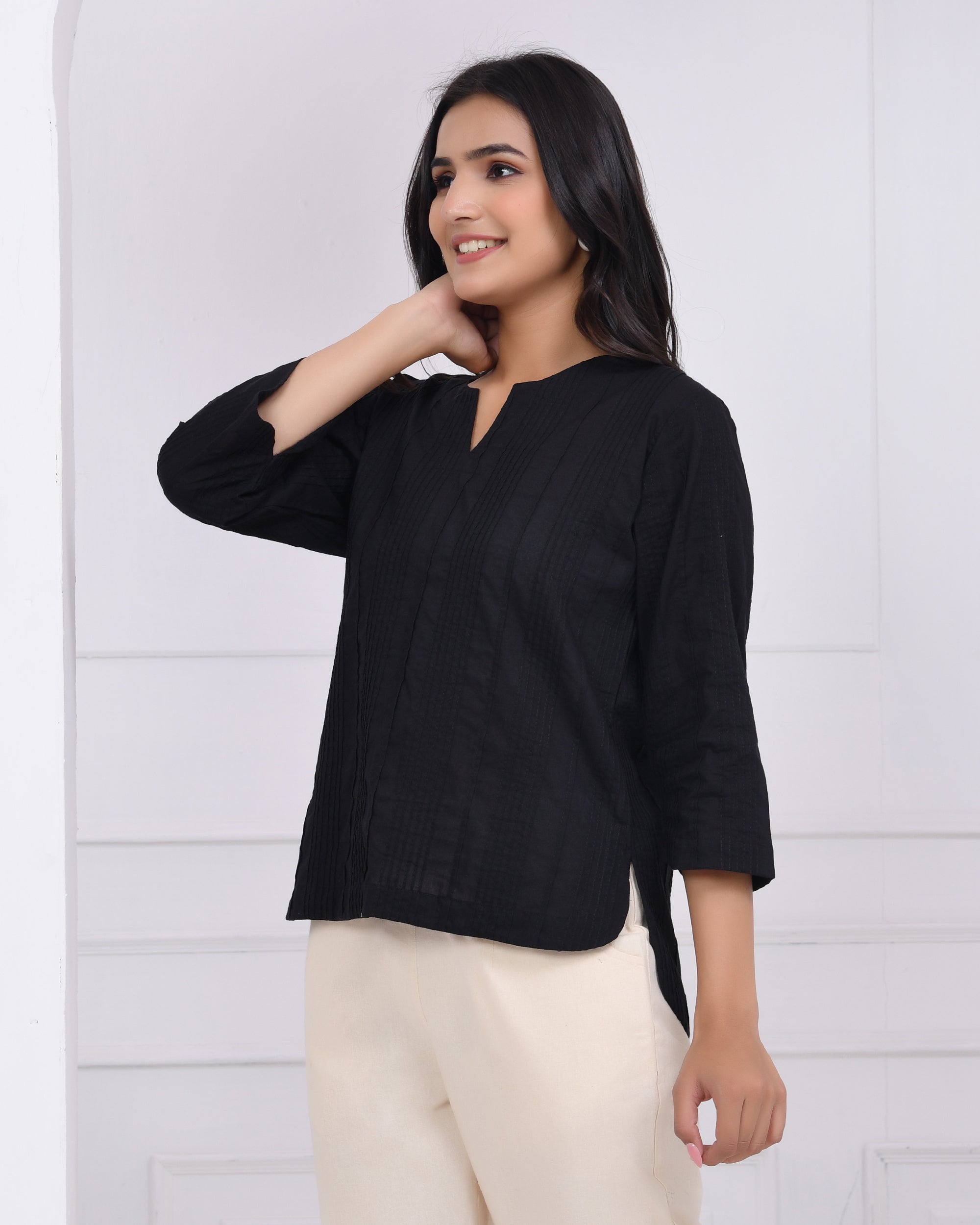 Kohl Black Everyday Cotton Top