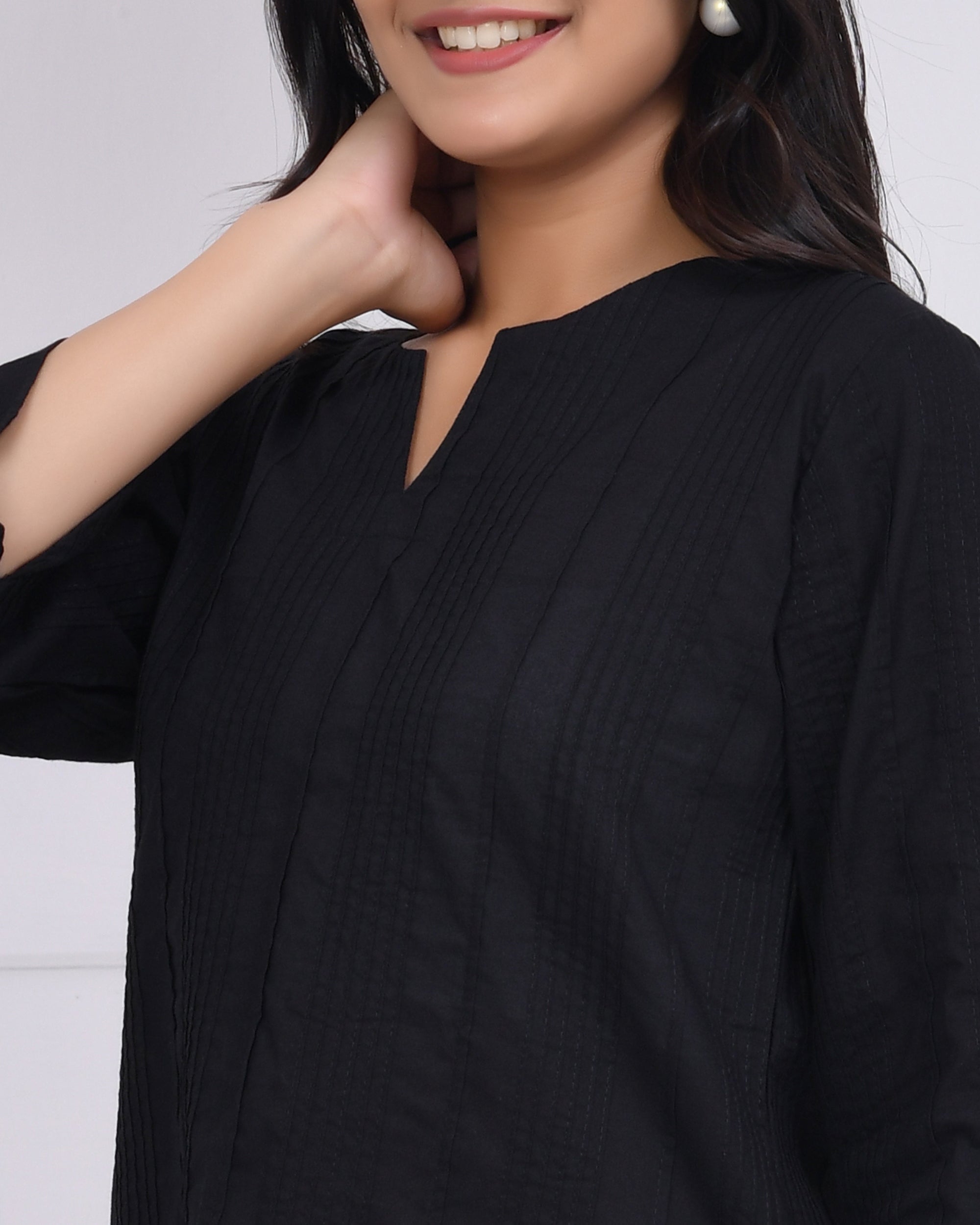 Kohl Black Everyday Cotton Top
