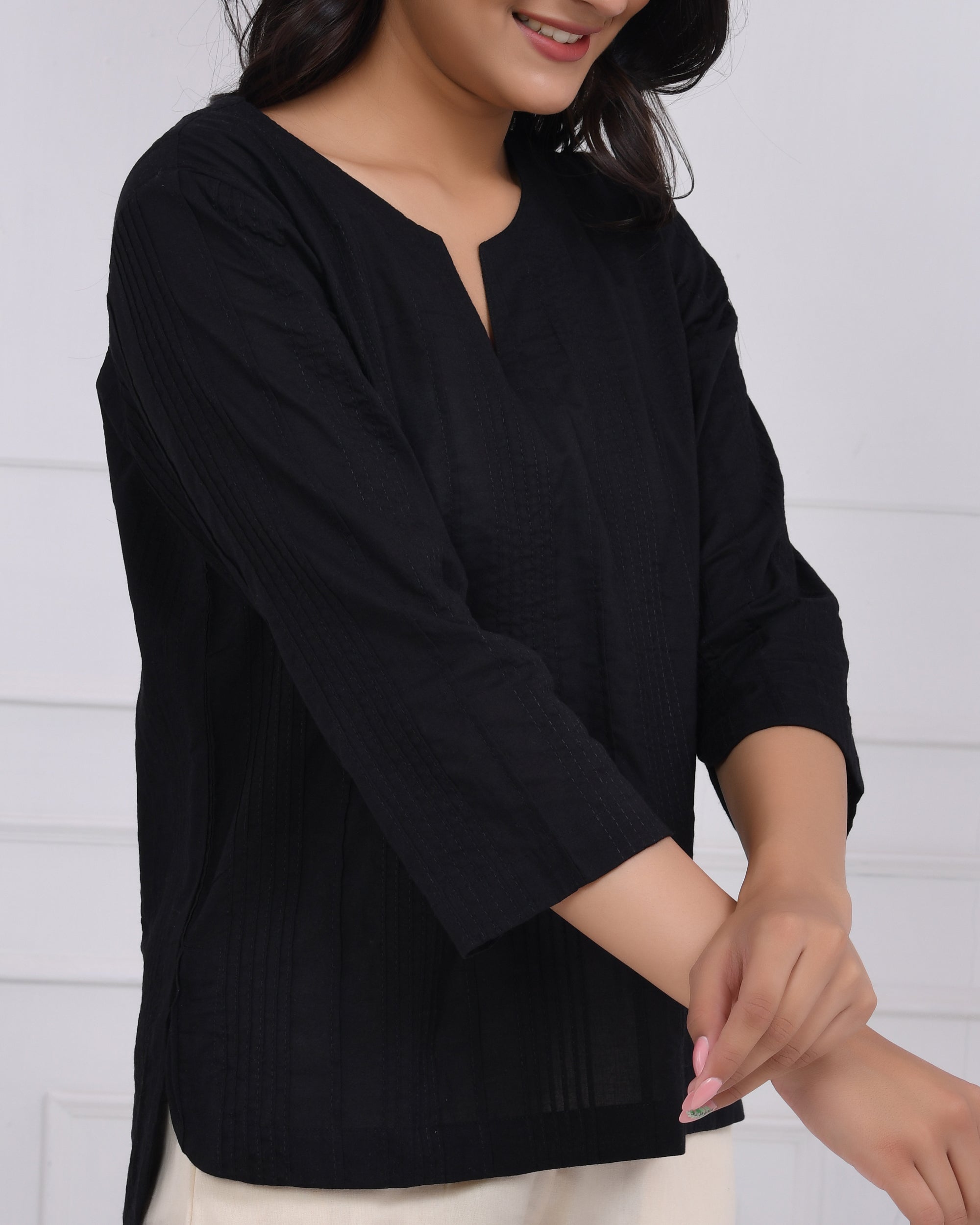 Kohl Black Everyday Cotton Top