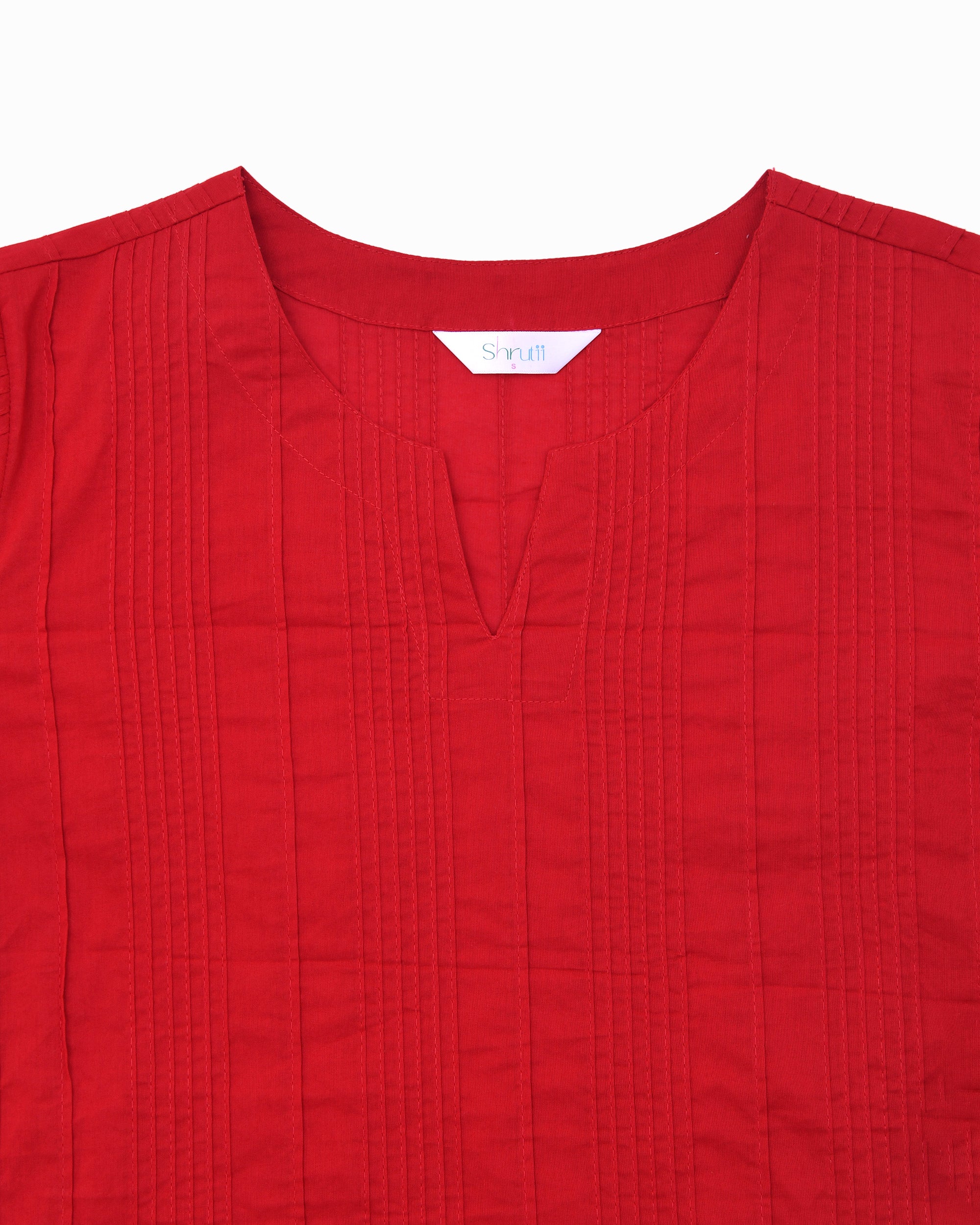 Cherry Red Everyday Cotton Top