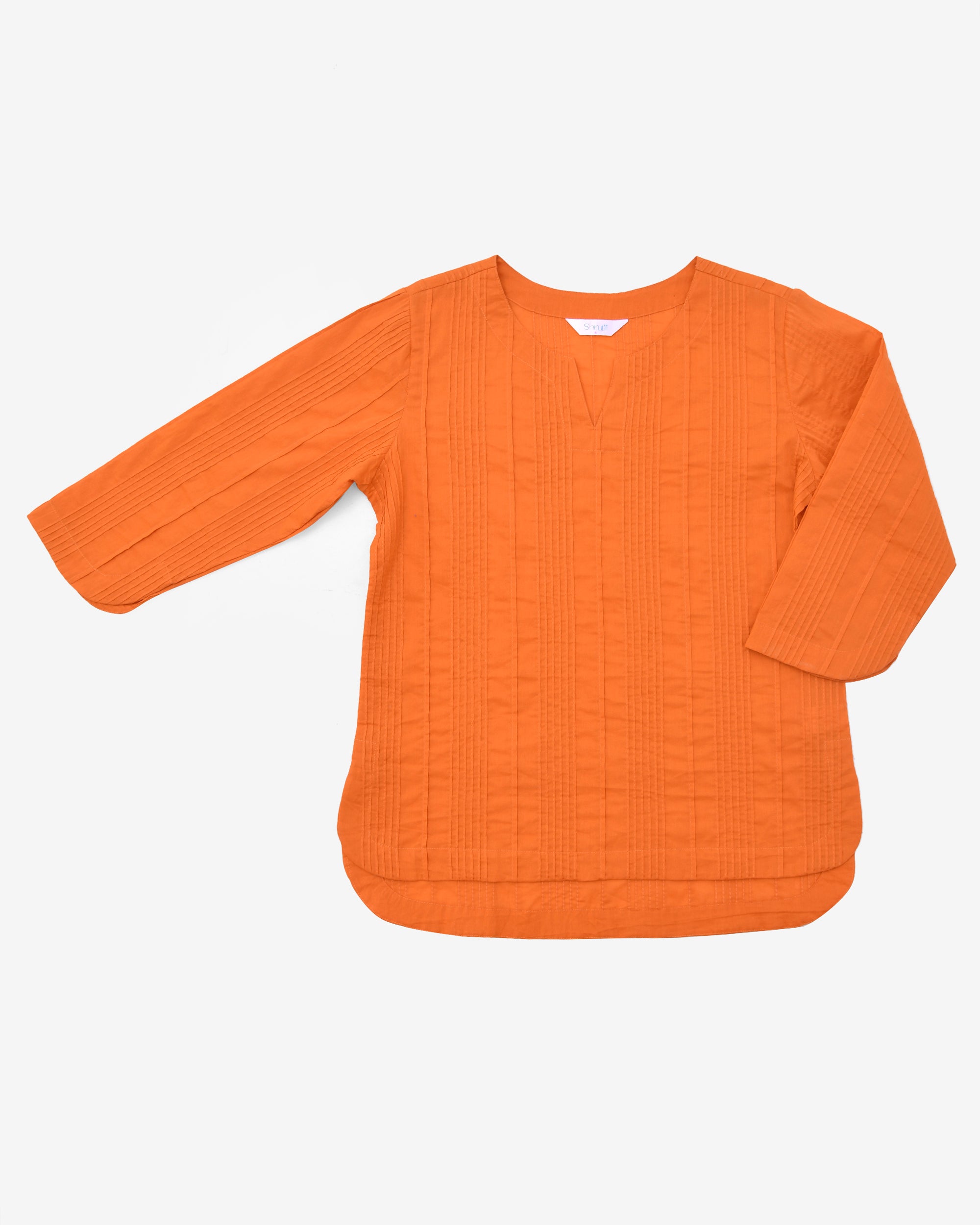 Tangy Orange Everyday Cotton Top