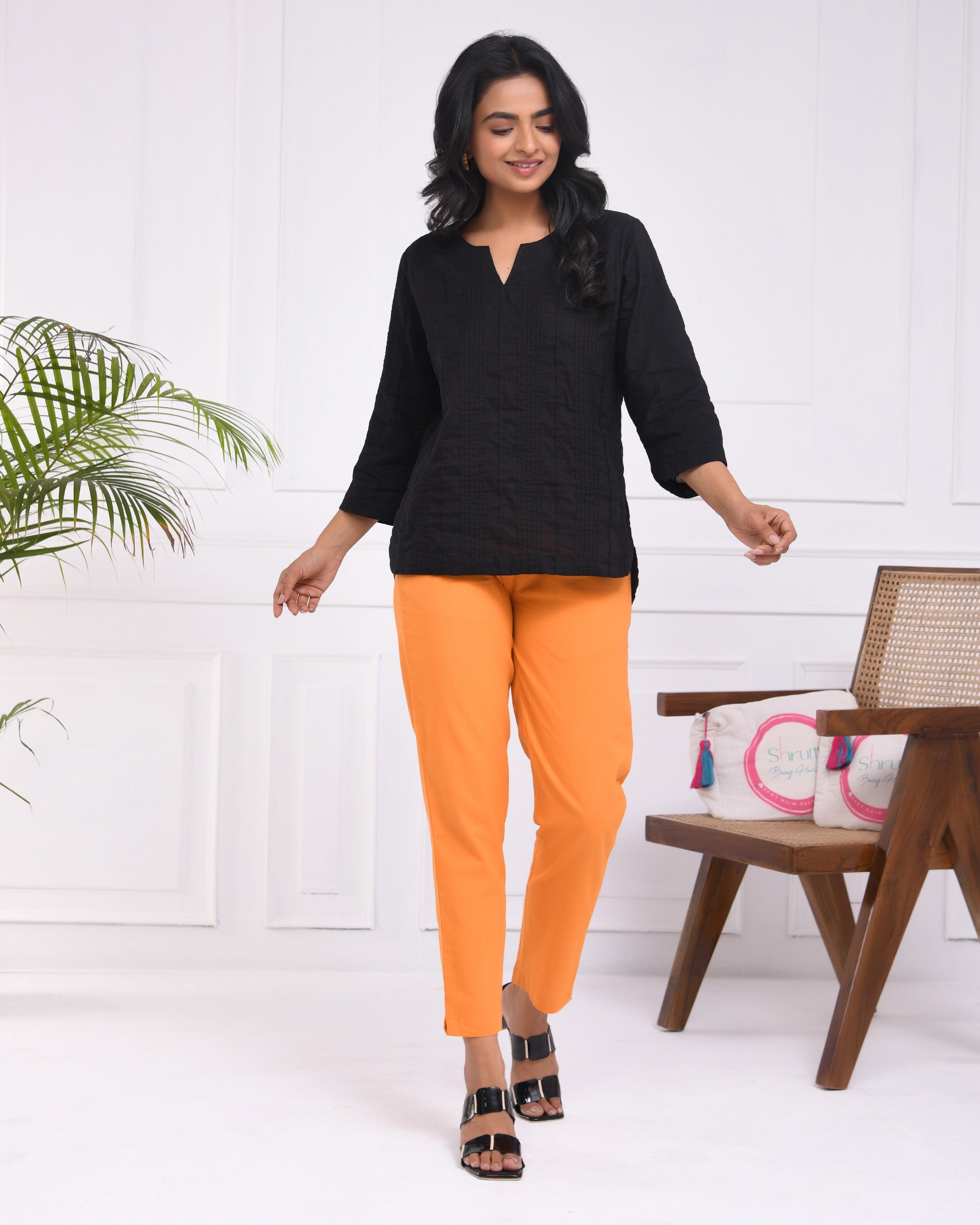 Messy Mustard Cotton Pants