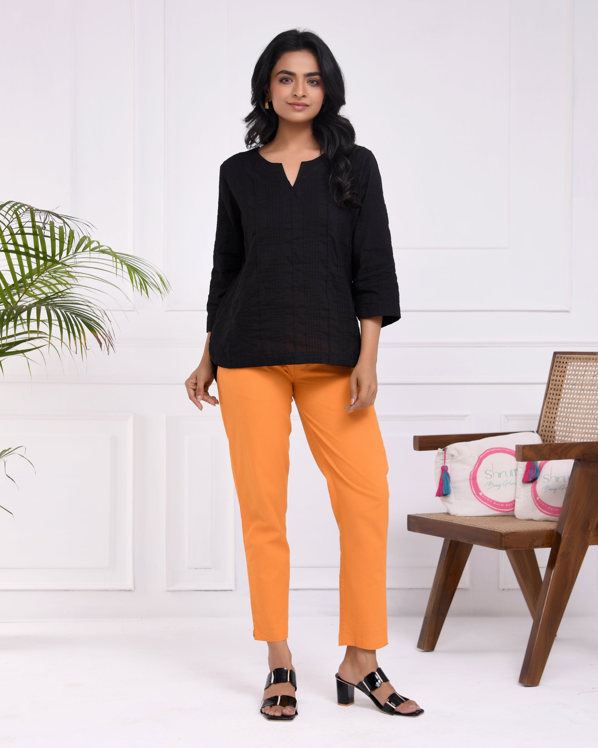Messy Mustard Cotton Pants