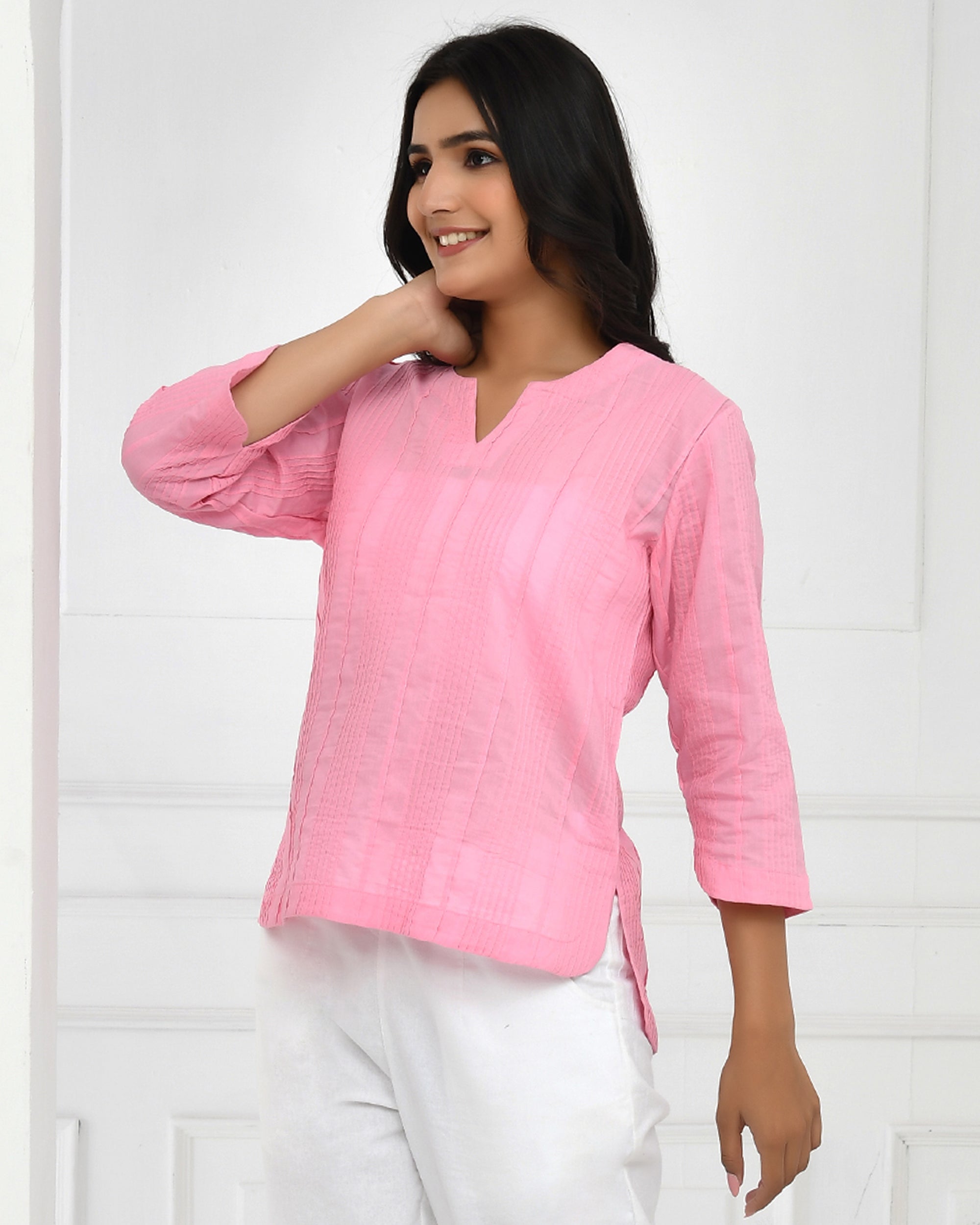 Baby Pink Everyday Cotton Top