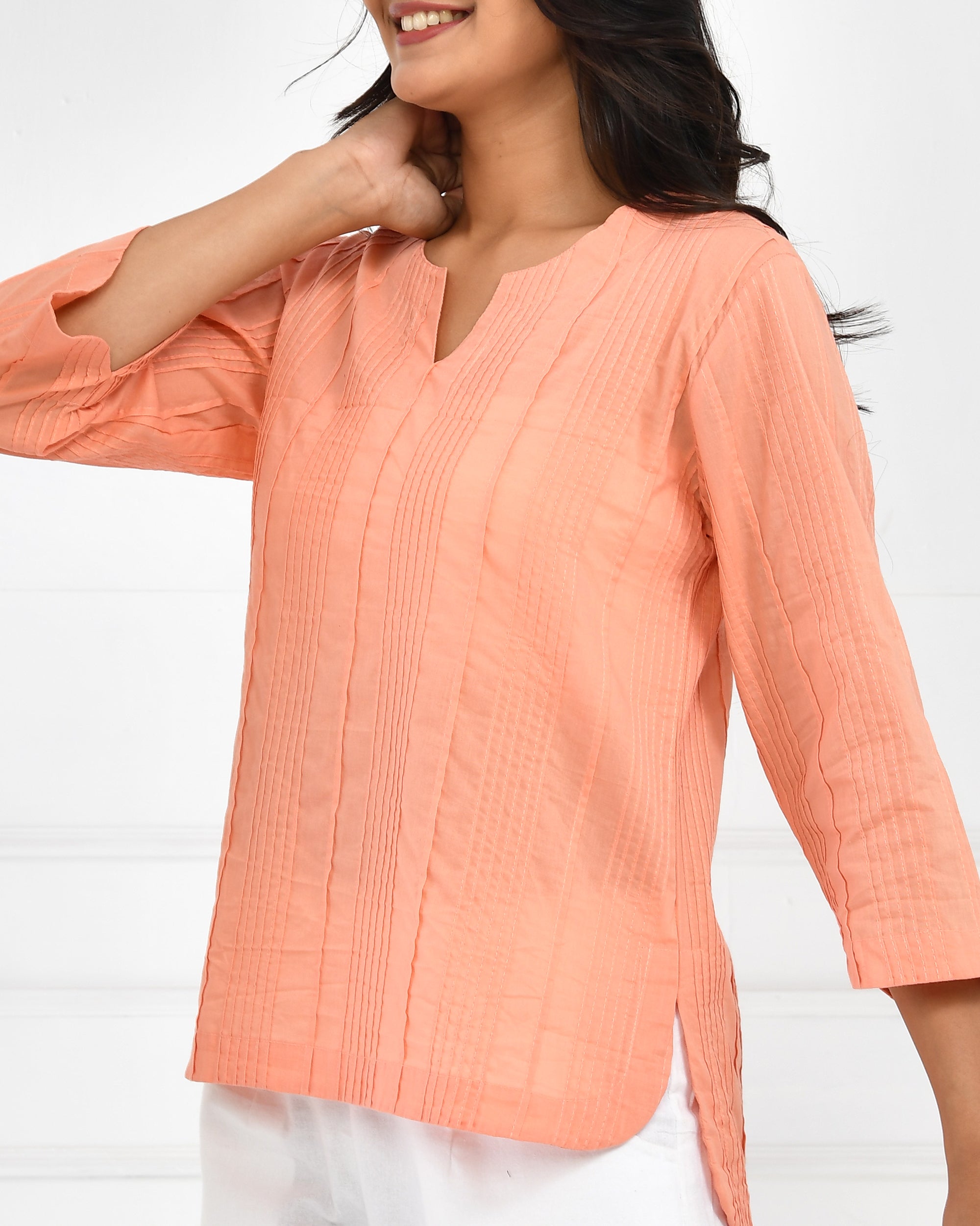 Peach Everyday Cotton Top
