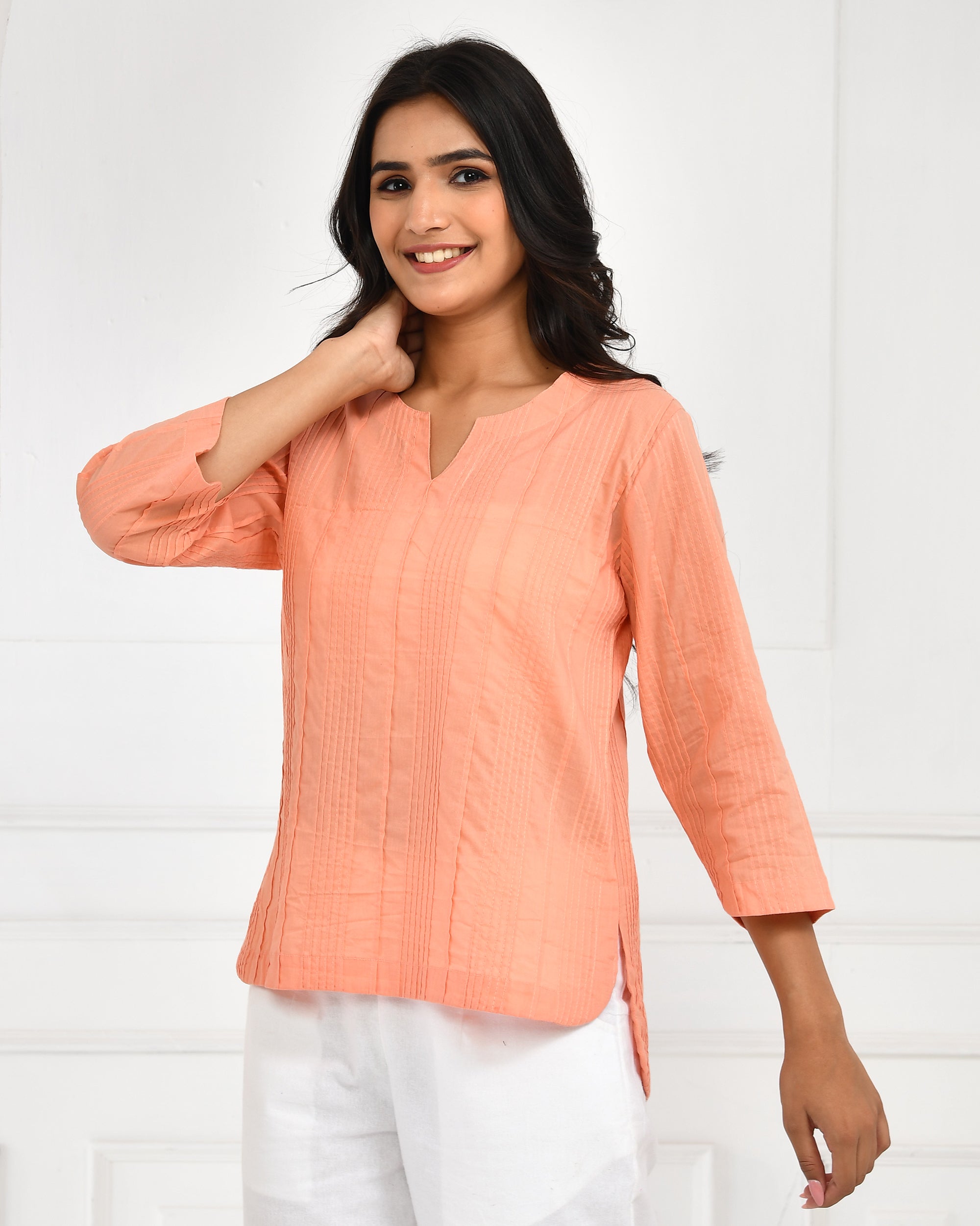 Peach Everyday Cotton Top