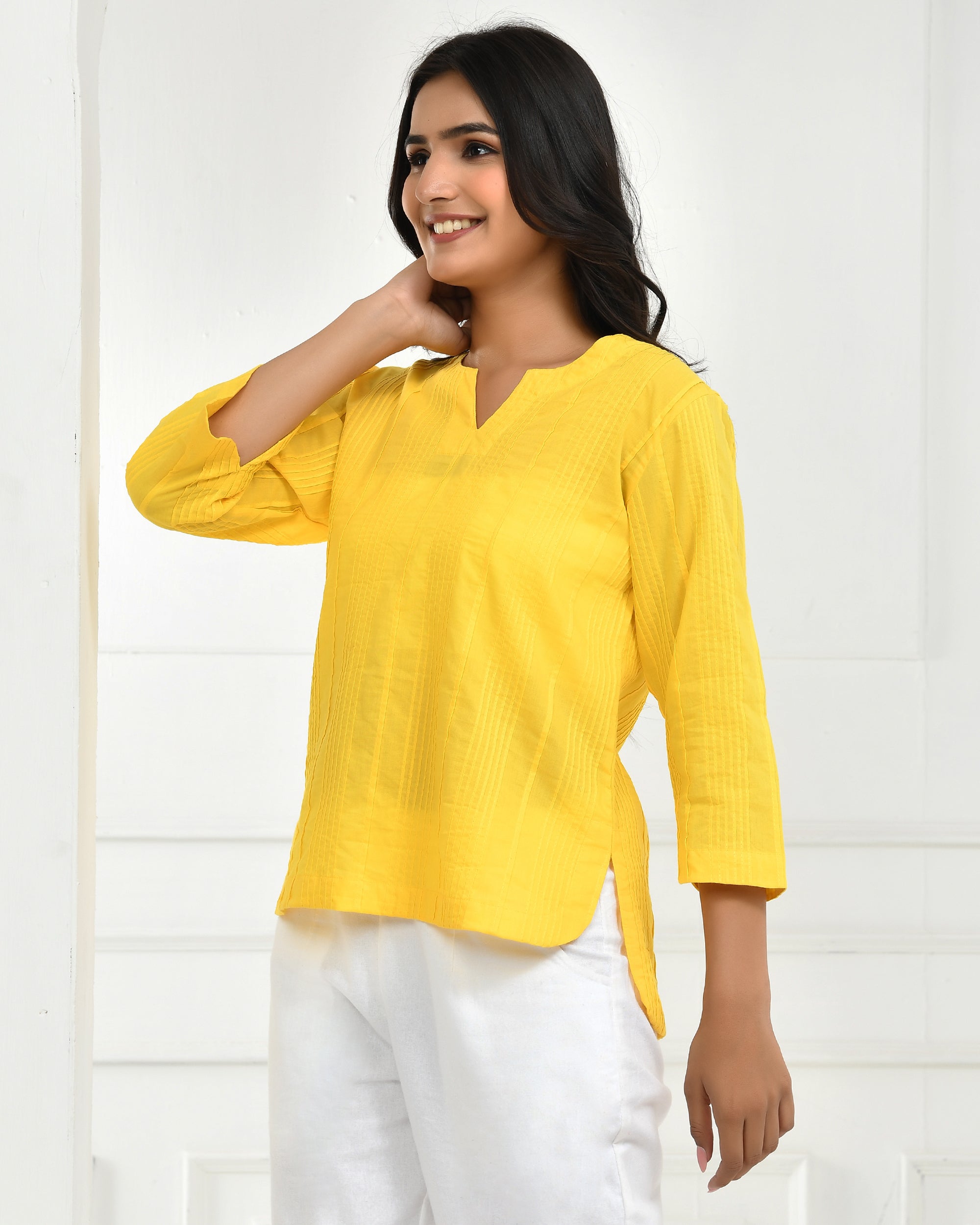 Yellow Everyday Cotton Top