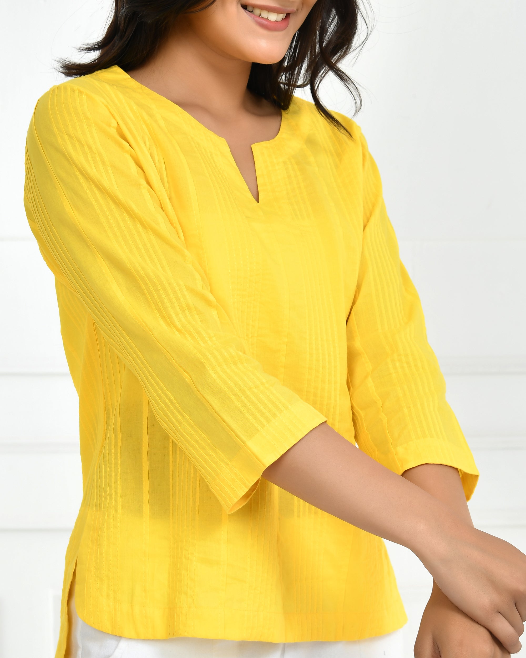 Yellow Everyday Cotton Top