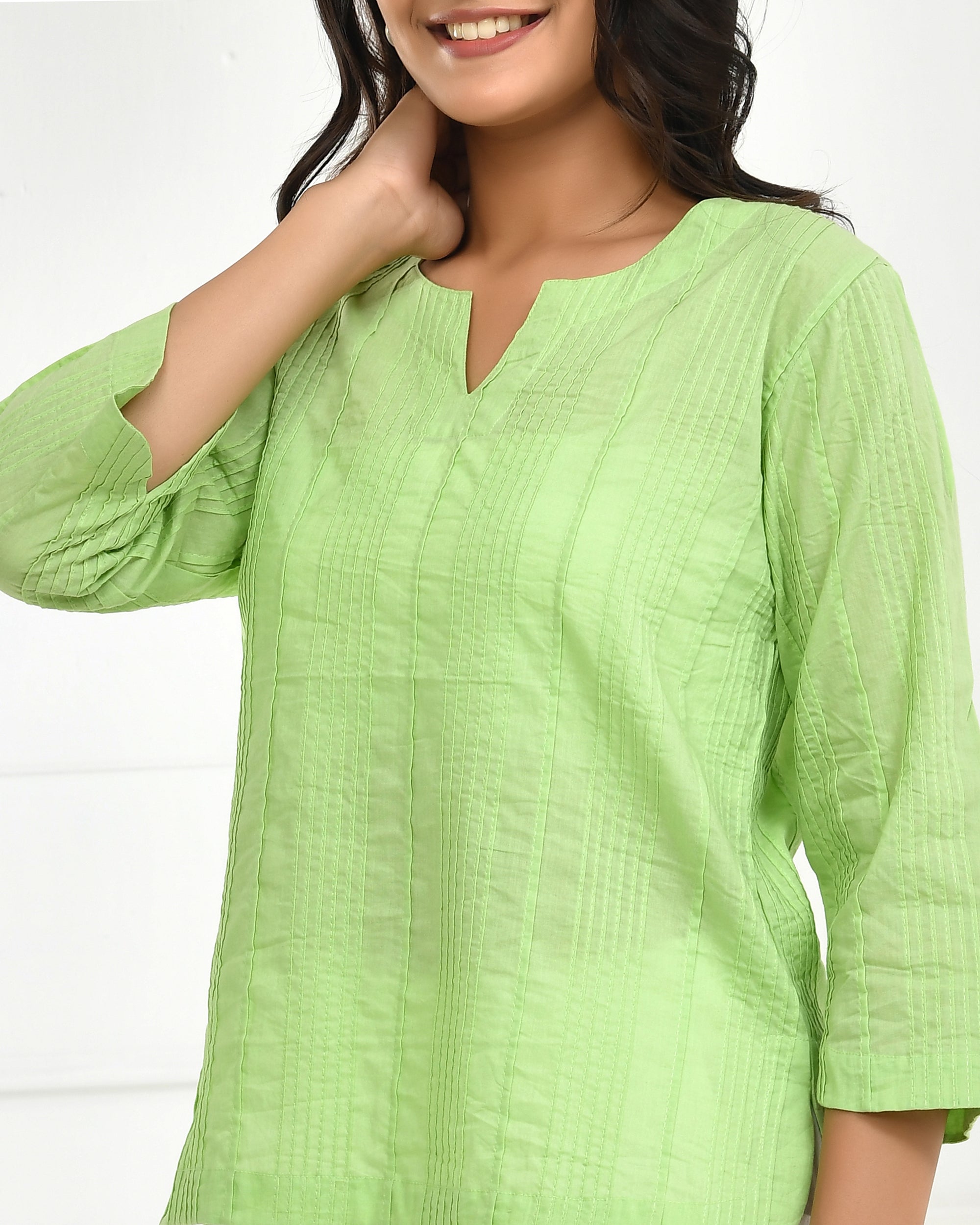 Lettuce Green Everyday Cotton Top