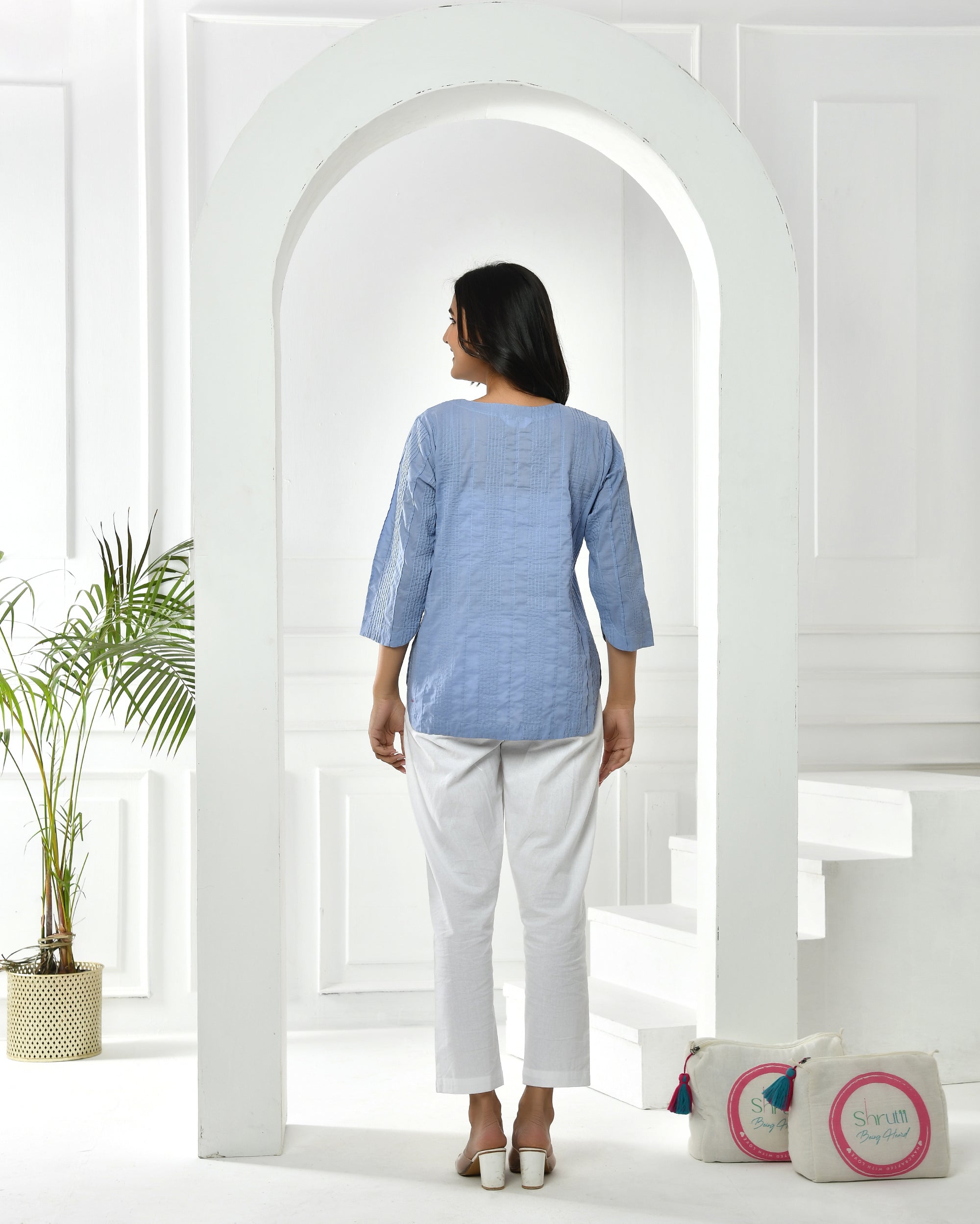 Sky Blue Everyday Cotton Top